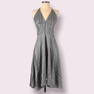 Y2K Alyn Paige satin halter dress
